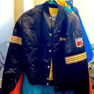 VTG 1970s Pittsburgh Steelers starter silk jacket